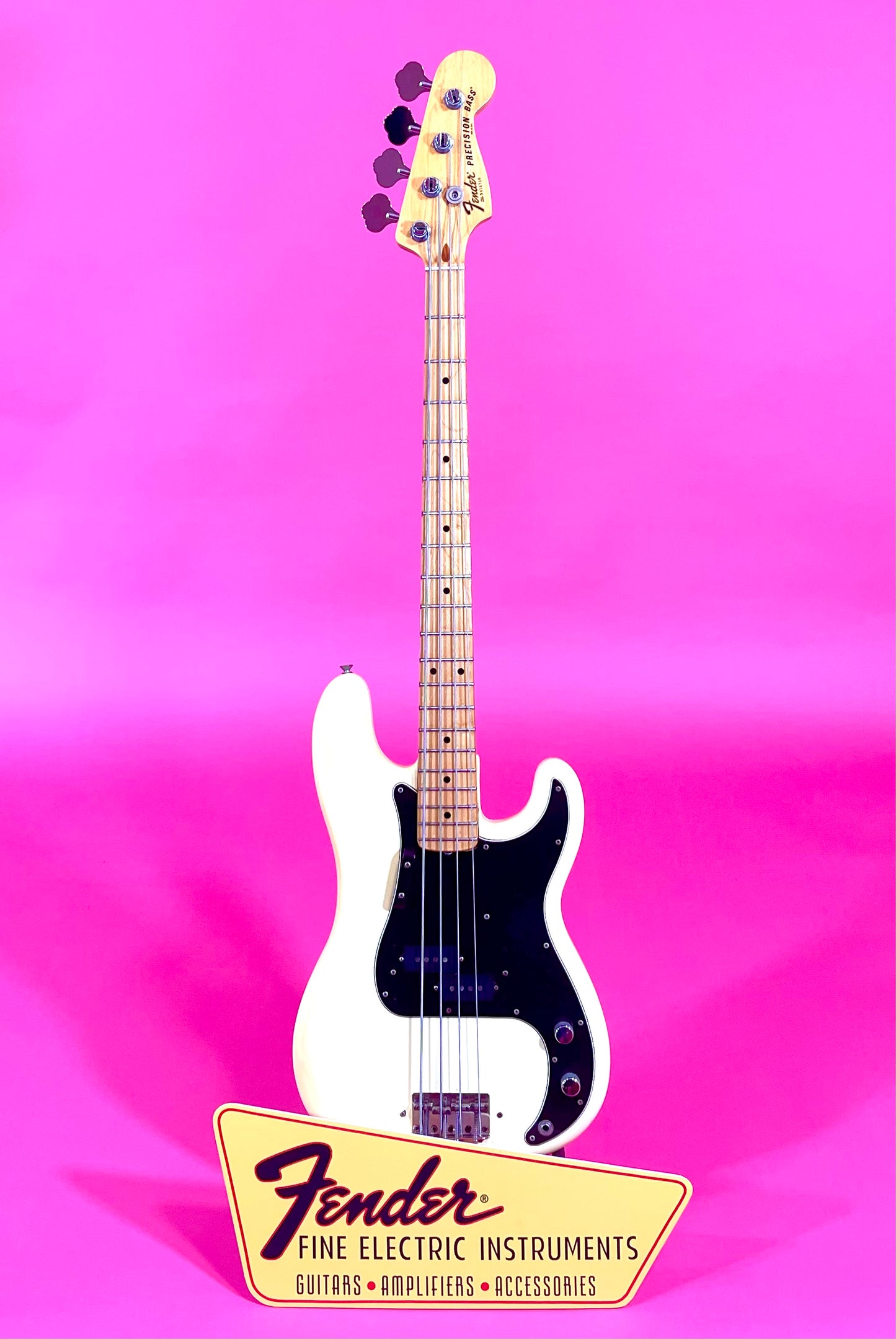 1979 Fender Precision Bass Olympic White finish NICE!