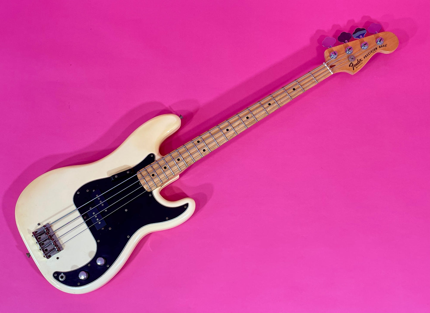 1979 Fender Precision Bass Olympic White finish NICE!
