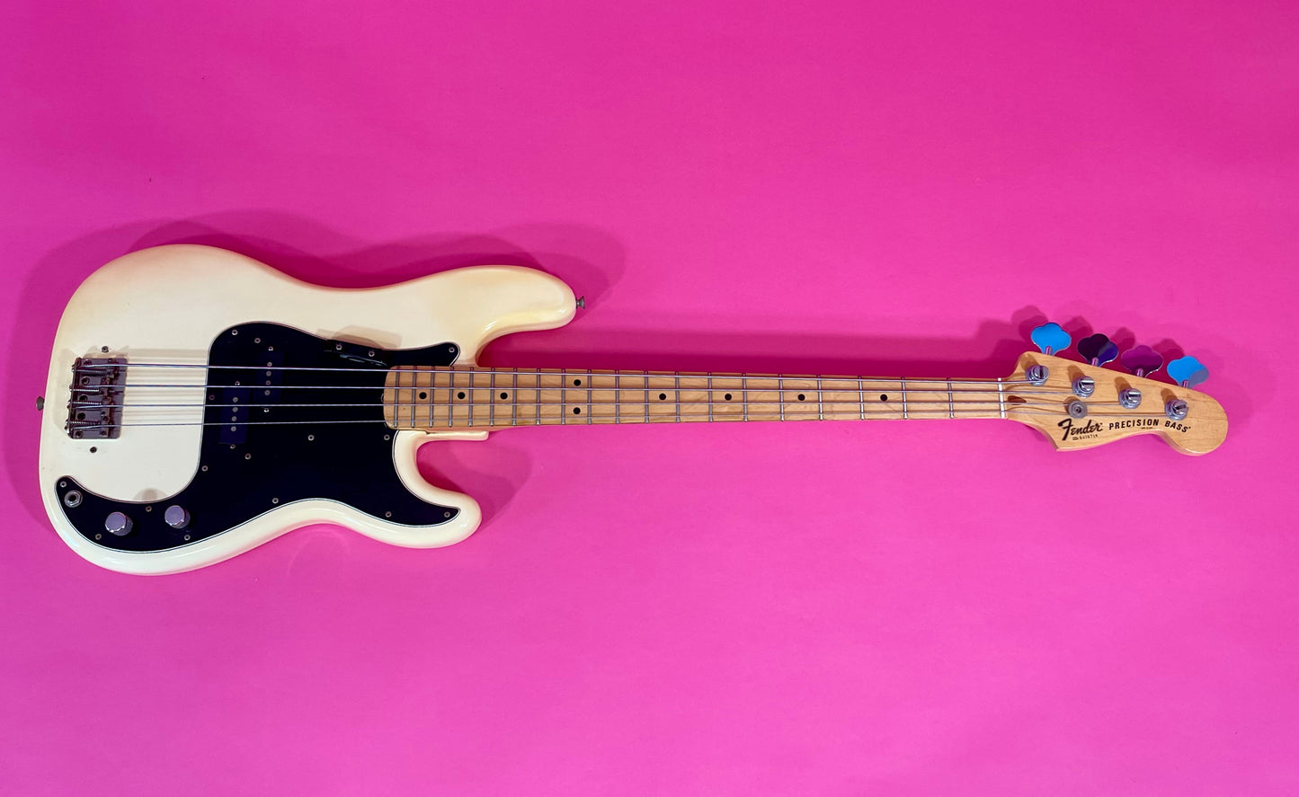 1979 Fender Precision Bass Olympic White finish NICE!