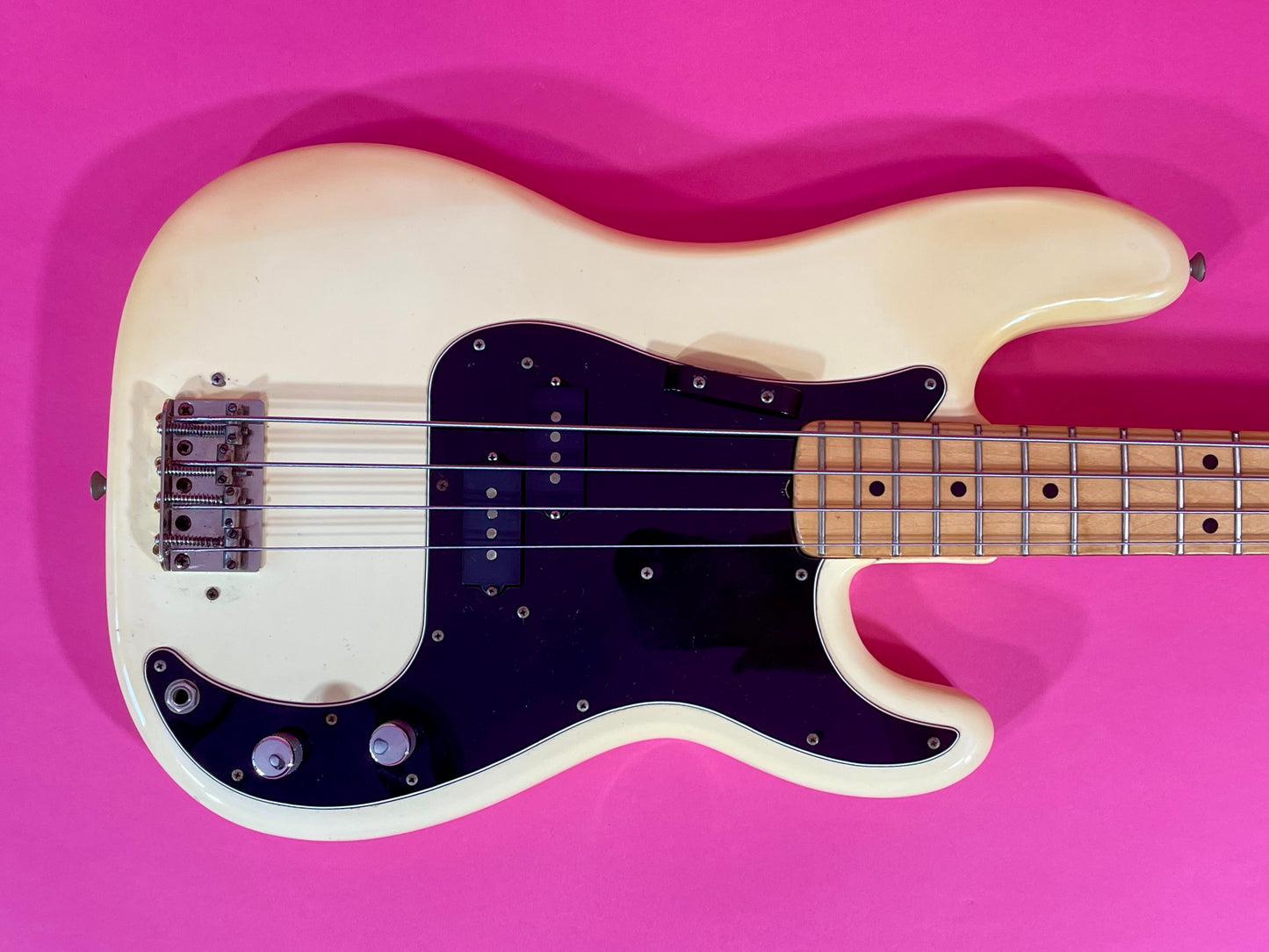 1979 Fender Precision Bass Olympic White finish NICE!