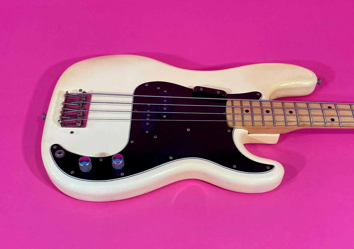 1979 Fender Precision Bass Olympic White finish NICE!