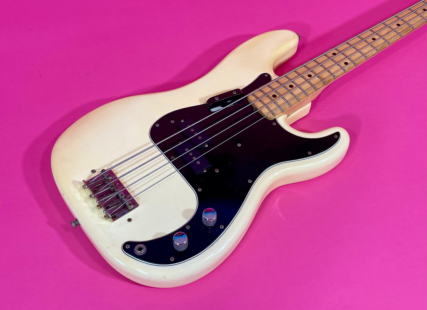 1979 Fender Precision Bass Olympic White finish NICE!