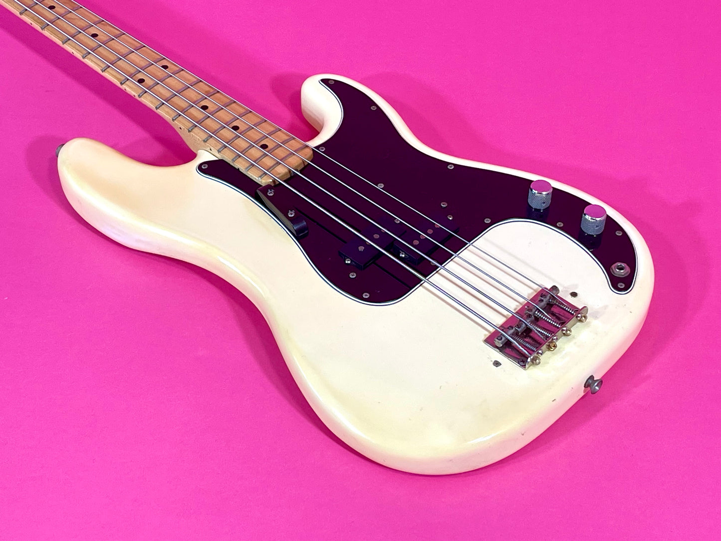 1979 Fender Precision Bass Olympic White finish NICE!