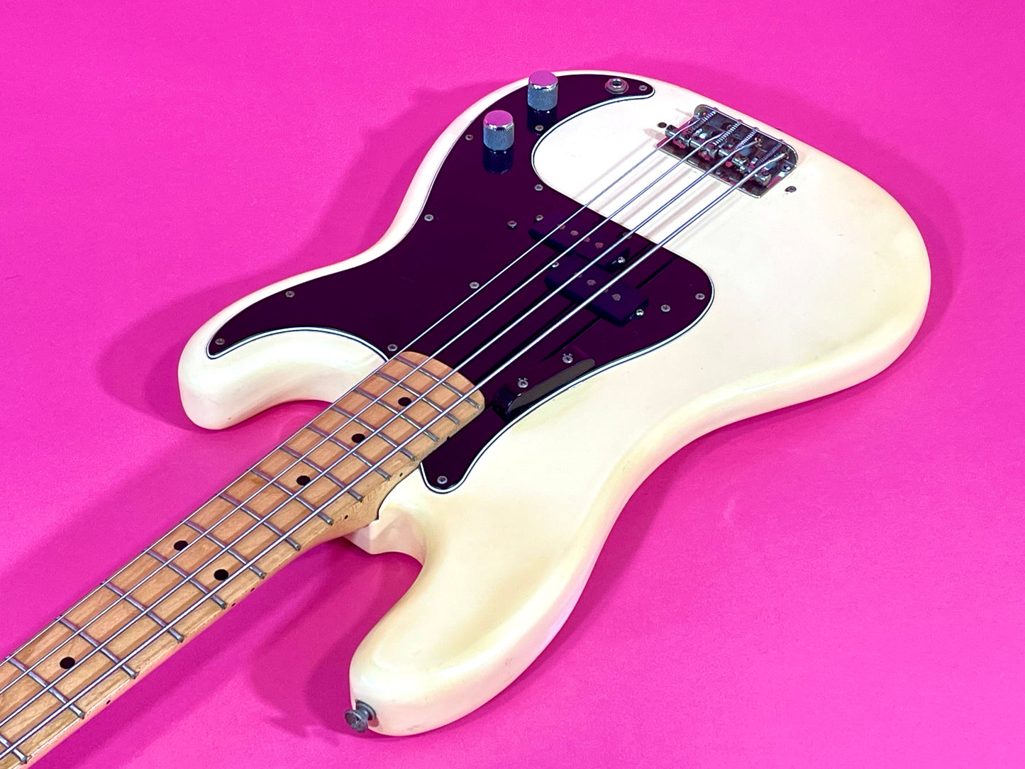 1979 Fender Precision Bass Olympic White finish NICE!