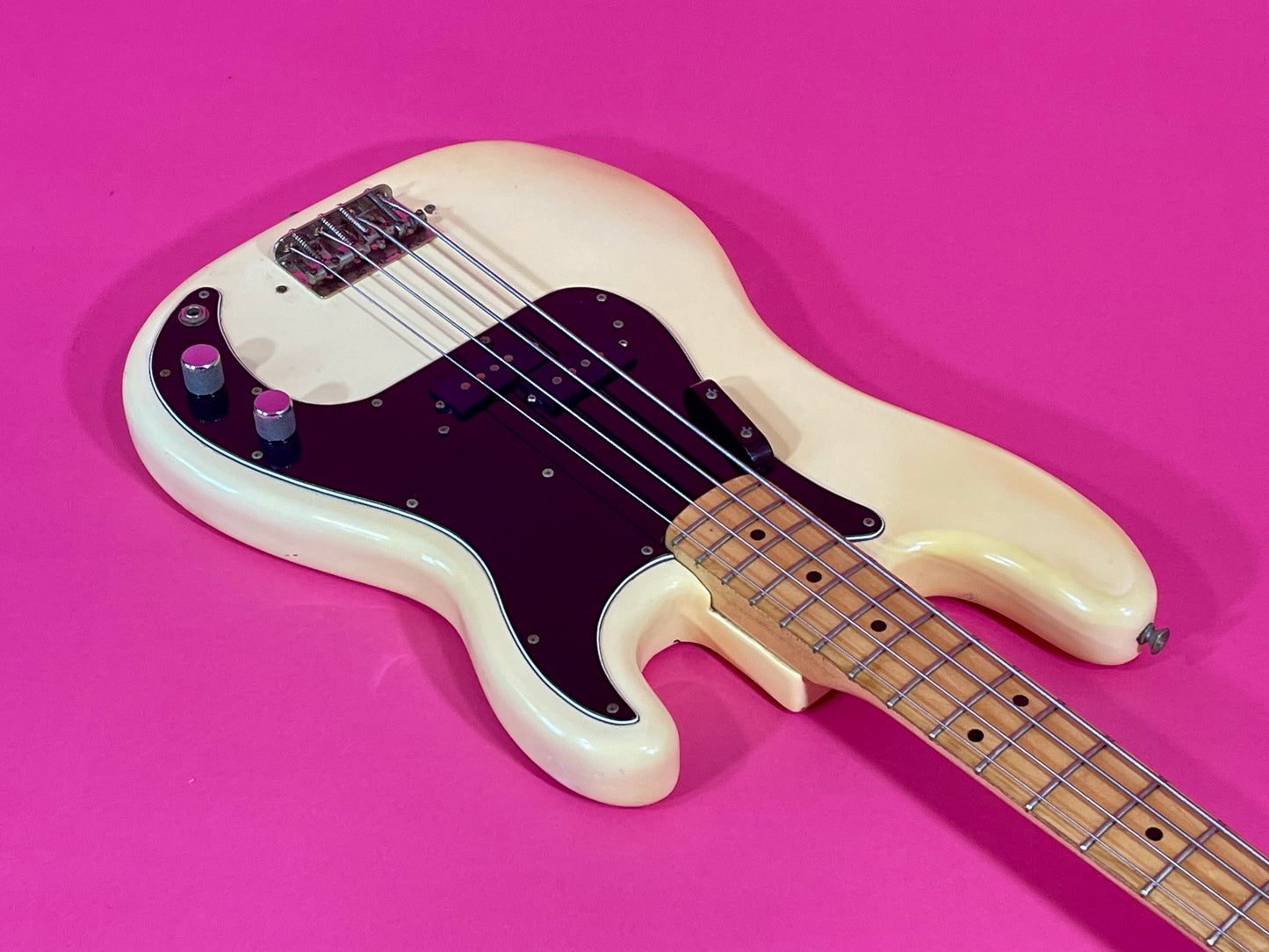 1979 Fender Precision Bass Olympic White finish NICE!