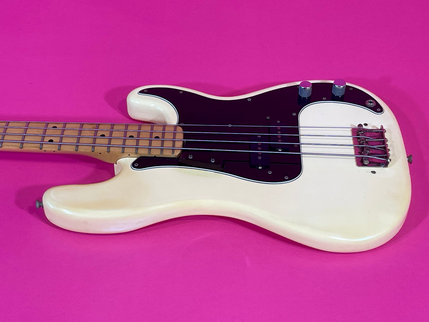 1979 Fender Precision Bass Olympic White finish NICE!
