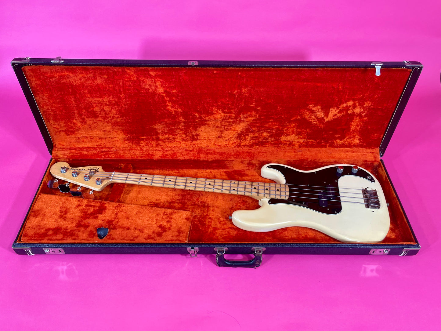 1979 Fender Precision Bass Olympic White finish NICE!