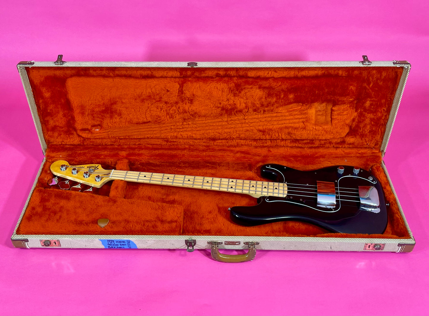 1979 Fender Precision Bass Black 100% original