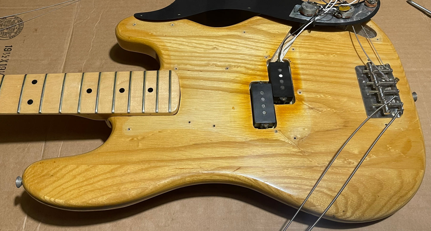 1976 Fender Precision Bass Natural Bird's-Eye! Very clean Machine