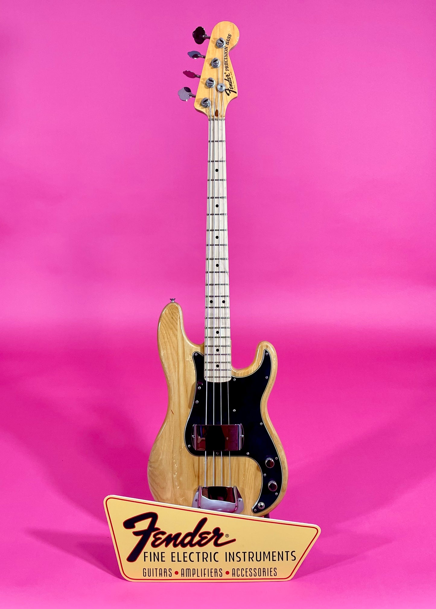 1976 Fender Precision Bass Natural Bird's-Eye! Very clean Machine