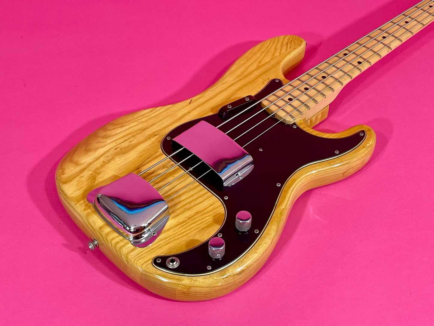 1976 Fender Precision Bass Natural Bird's-Eye! Very clean Machine