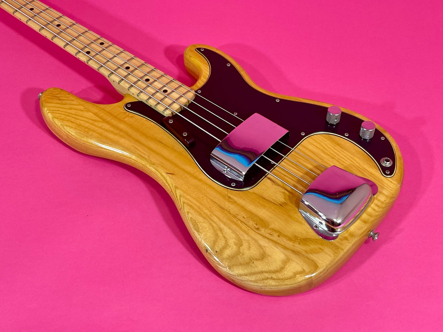 1976 Fender Precision Bass Natural Bird's-Eye! Very clean Machine