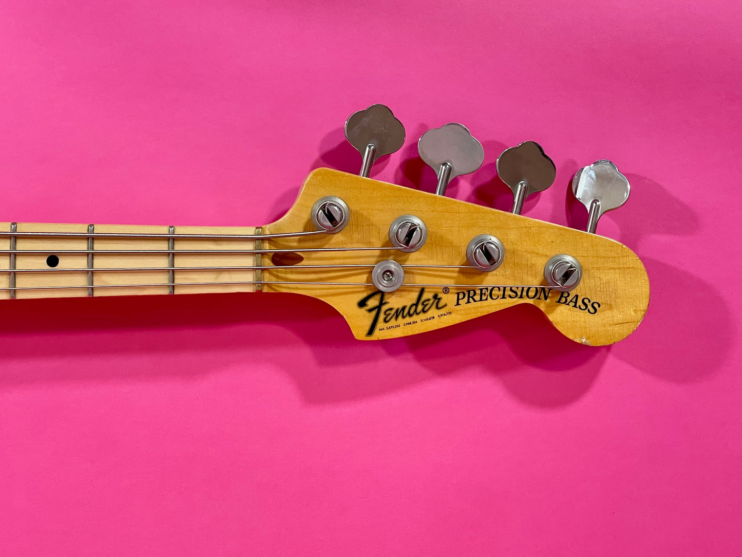1976 Fender Precision Bass Natural Bird's-Eye! Very clean Machine