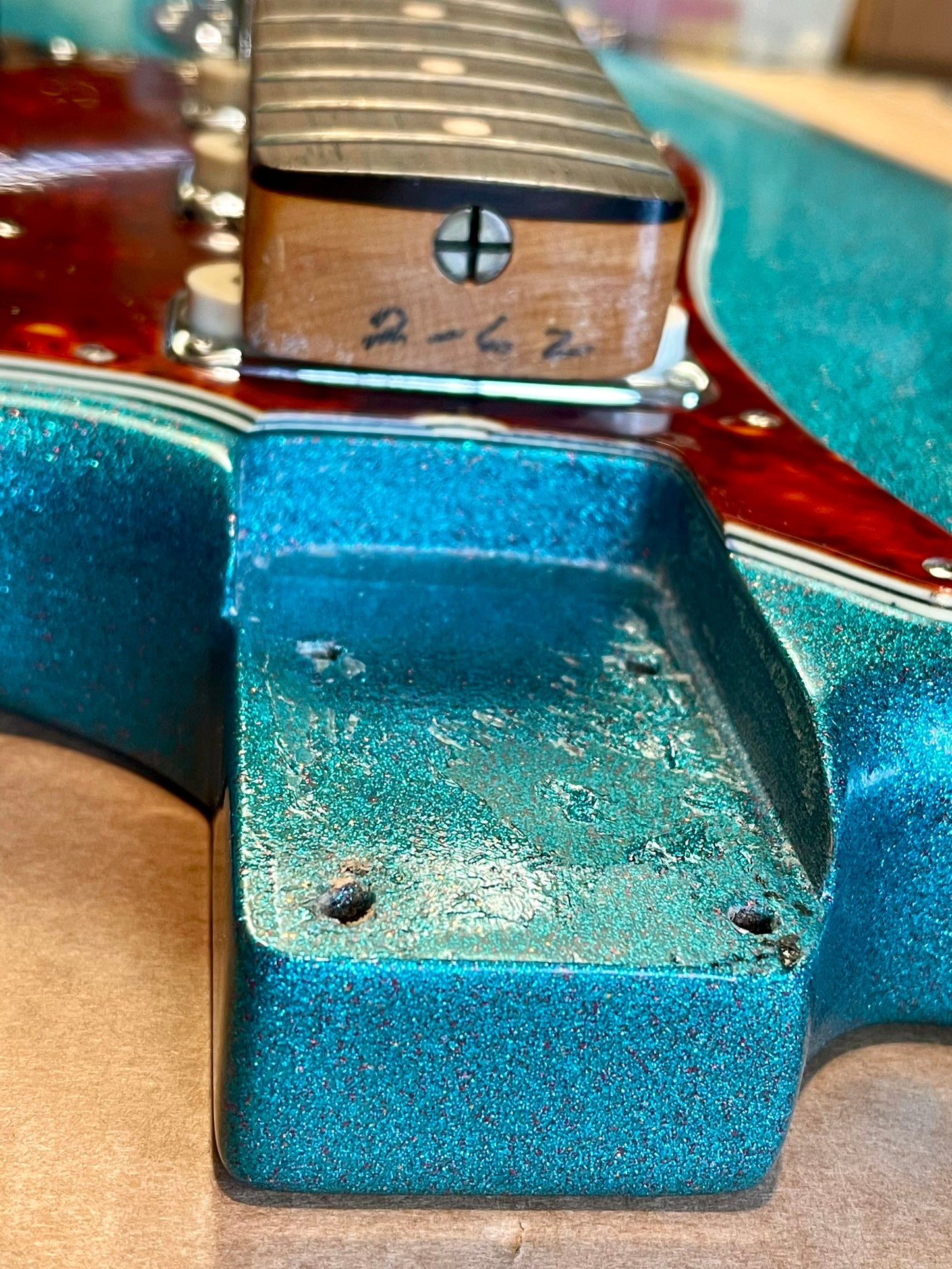 1962 Fender Bass VI Turquoise Sparkle finish!