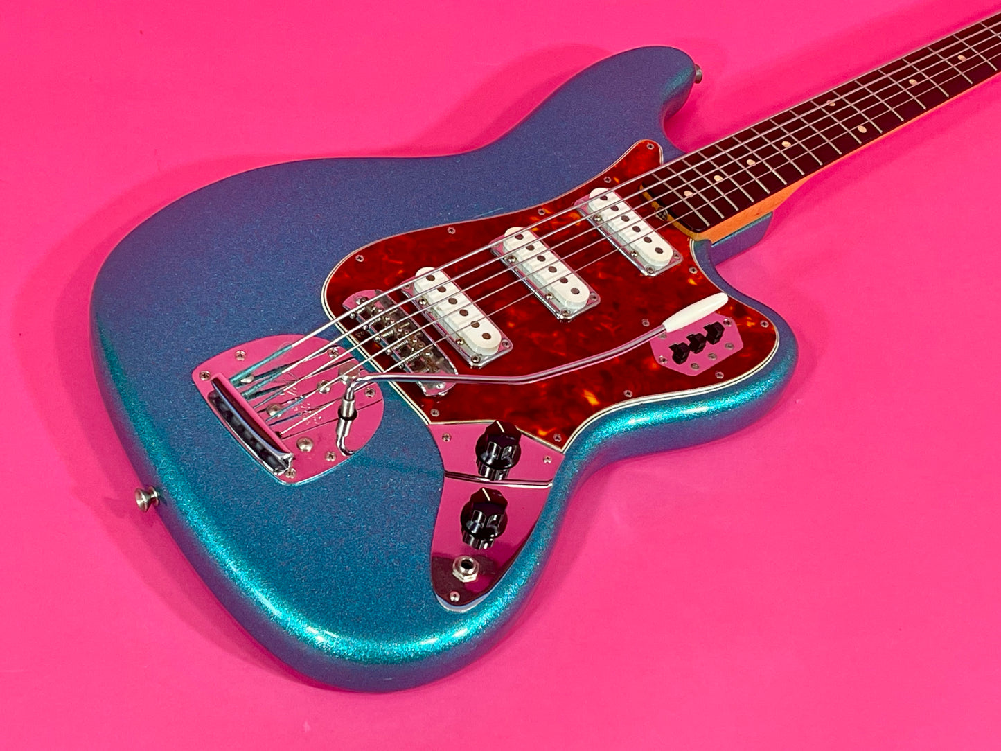 1962 Fender Bass VI Turquoise Sparkle finish!