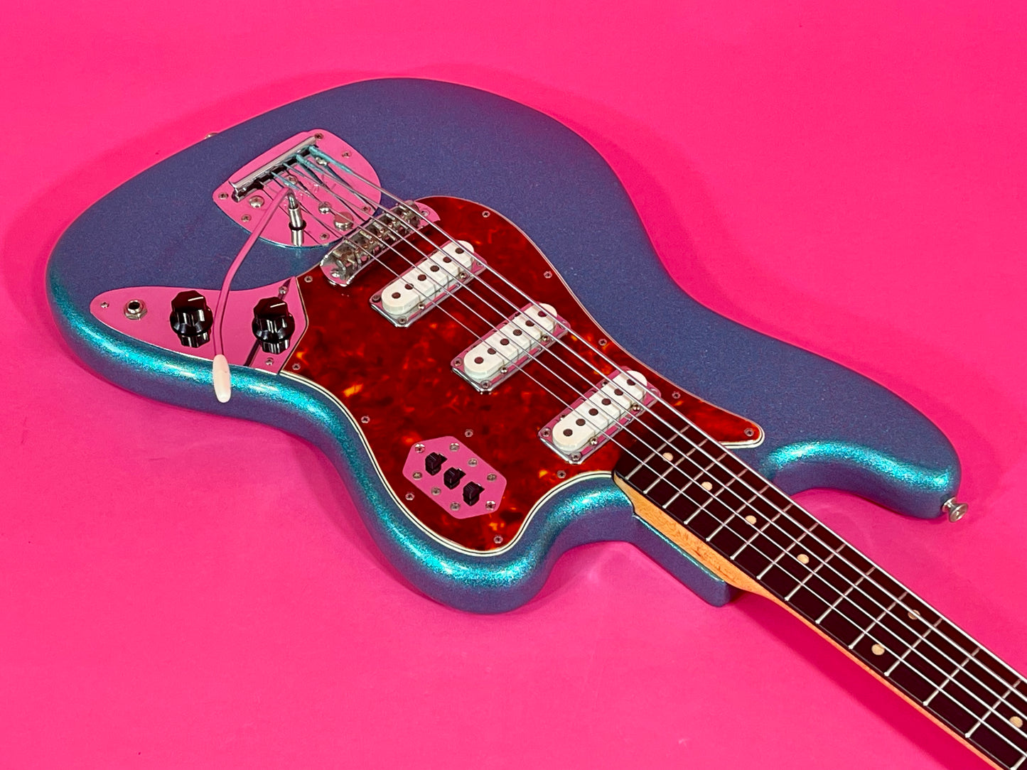 1962 Fender Bass VI Turquoise Sparkle finish!