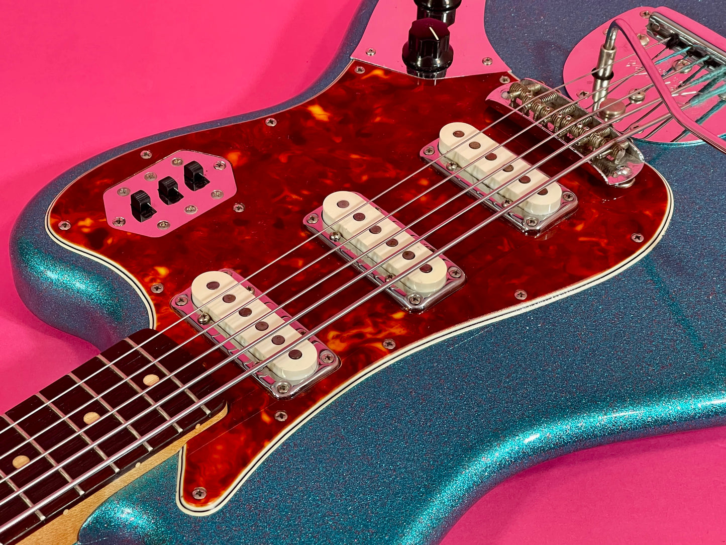 1962 Fender Bass VI Turquoise Sparkle finish!