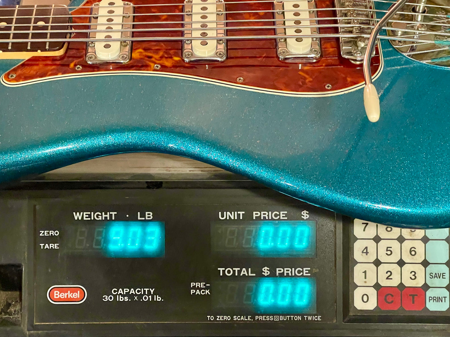 1962 Fender Bass VI Turquoise Sparkle finish!