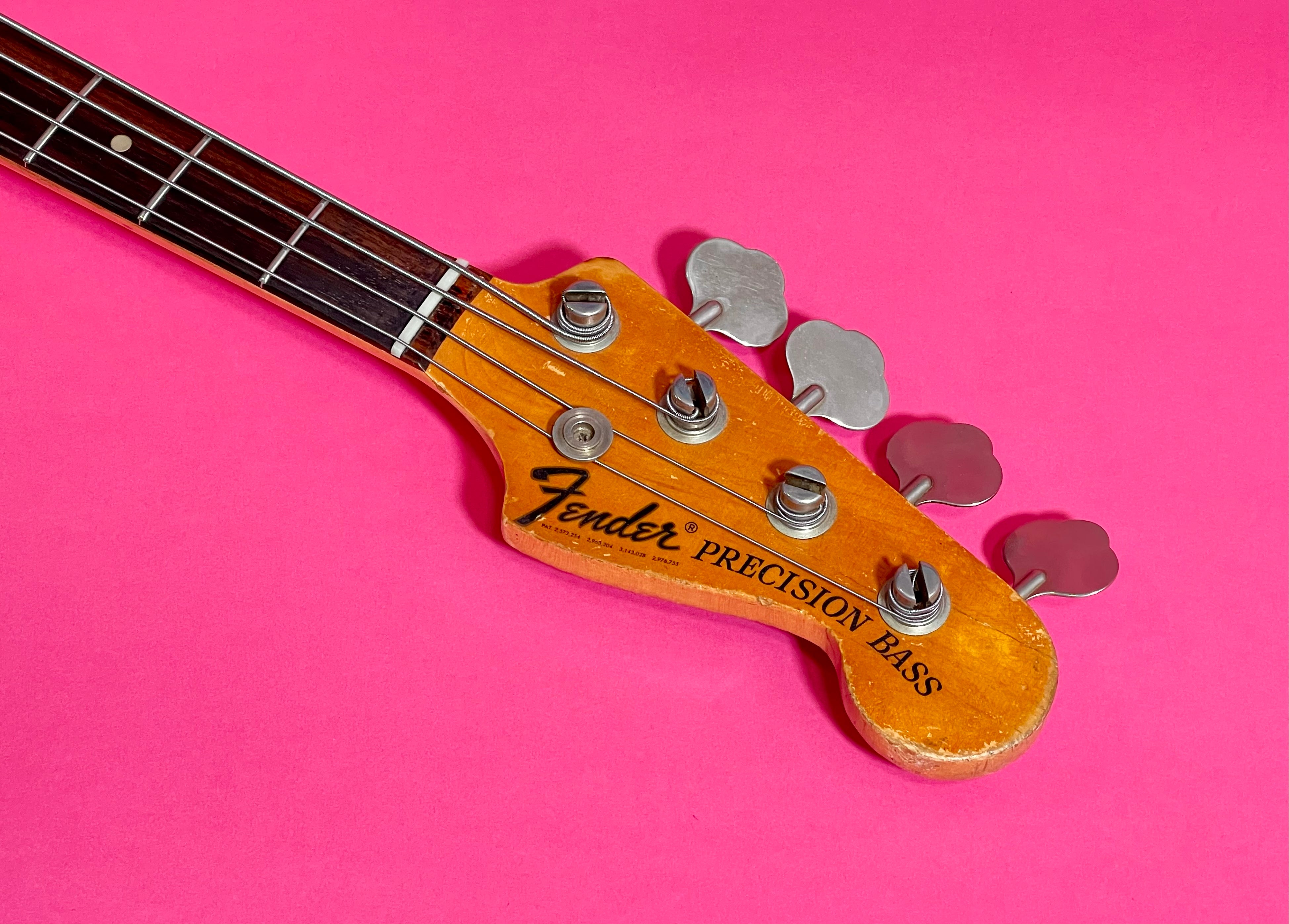 1972 Fender Precision Bass Sunburst Rosewood – Draggin' Guitars