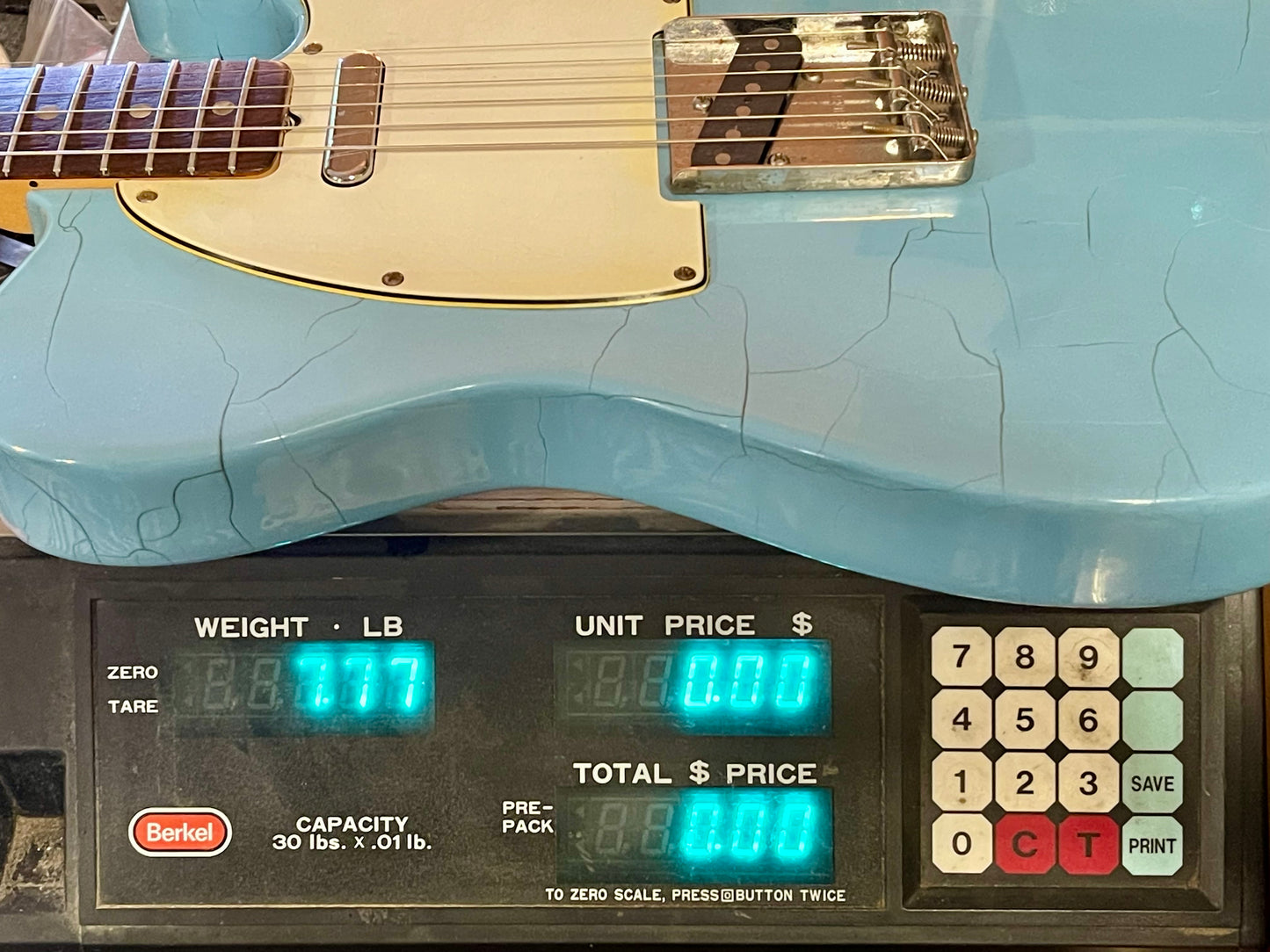 1972 Fender Telecaster Daphne Blue Rosewood fingerboard