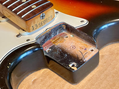 1967 Fender Stratocaster Super-Rare!  3-color Sunburst Brazilian Rosewood fingerboard