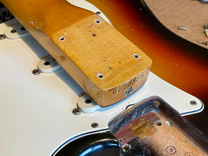 1967 Fender Stratocaster Super-Rare!  3-color Sunburst Brazilian Rosewood fingerboard