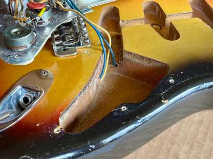 1967 Fender Stratocaster Super-Rare!  3-color Sunburst Brazilian Rosewood fingerboard