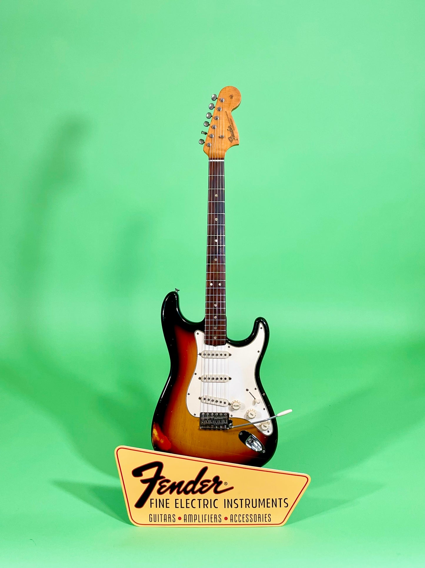 1967 Fender Stratocaster Super-Rare!  3-color Sunburst Brazilian Rosewood fingerboard