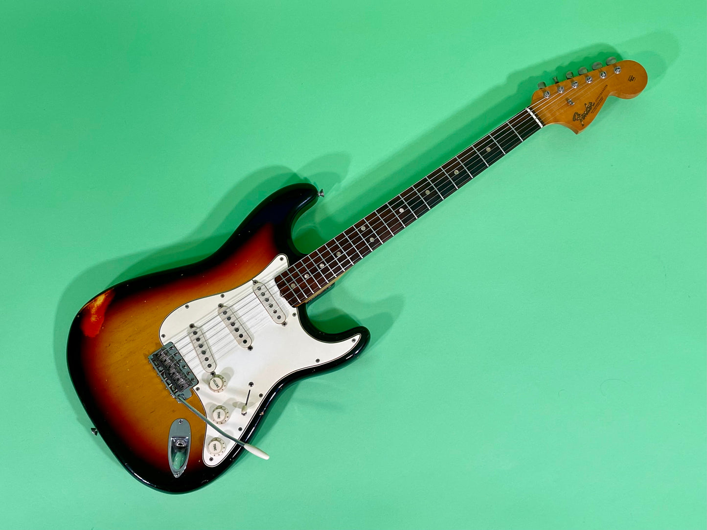 1967 Fender Stratocaster Super-Rare!  3-color Sunburst Brazilian Rosewood fingerboard