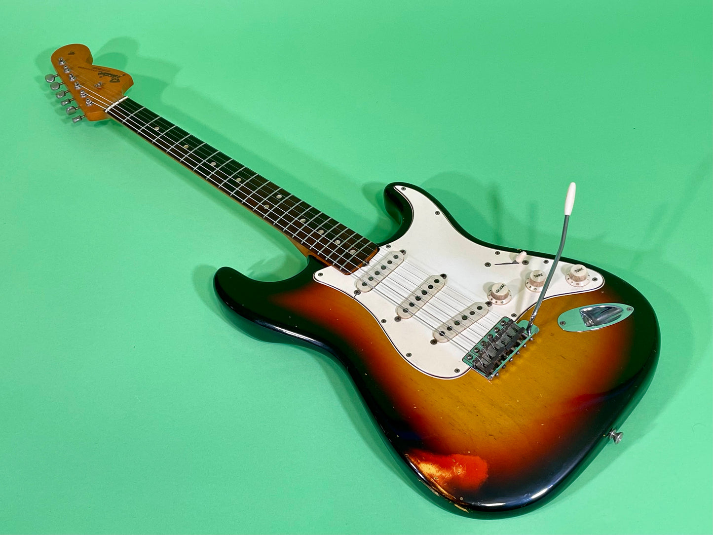 1967 Fender Stratocaster Super-Rare!  3-color Sunburst Brazilian Rosewood fingerboard