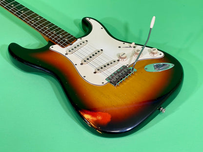 1967 Fender Stratocaster Super-Rare!  3-color Sunburst Brazilian Rosewood fingerboard