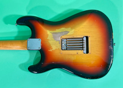 1967 Fender Stratocaster Super-Rare!  3-color Sunburst Brazilian Rosewood fingerboard
