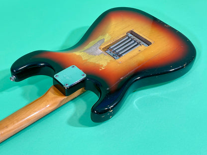 1967 Fender Stratocaster Super-Rare!  3-color Sunburst Brazilian Rosewood fingerboard