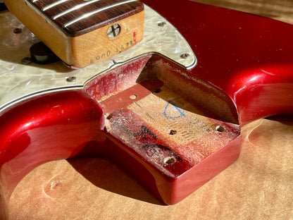 1973 Fender Mustang Competition Red 100% OG Super NICE!