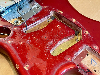 1973 Fender Mustang Competition Red 100% OG Super NICE!