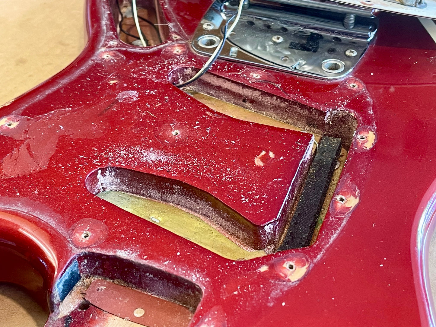 1973 Fender Mustang Competition Red 100% OG Super NICE!
