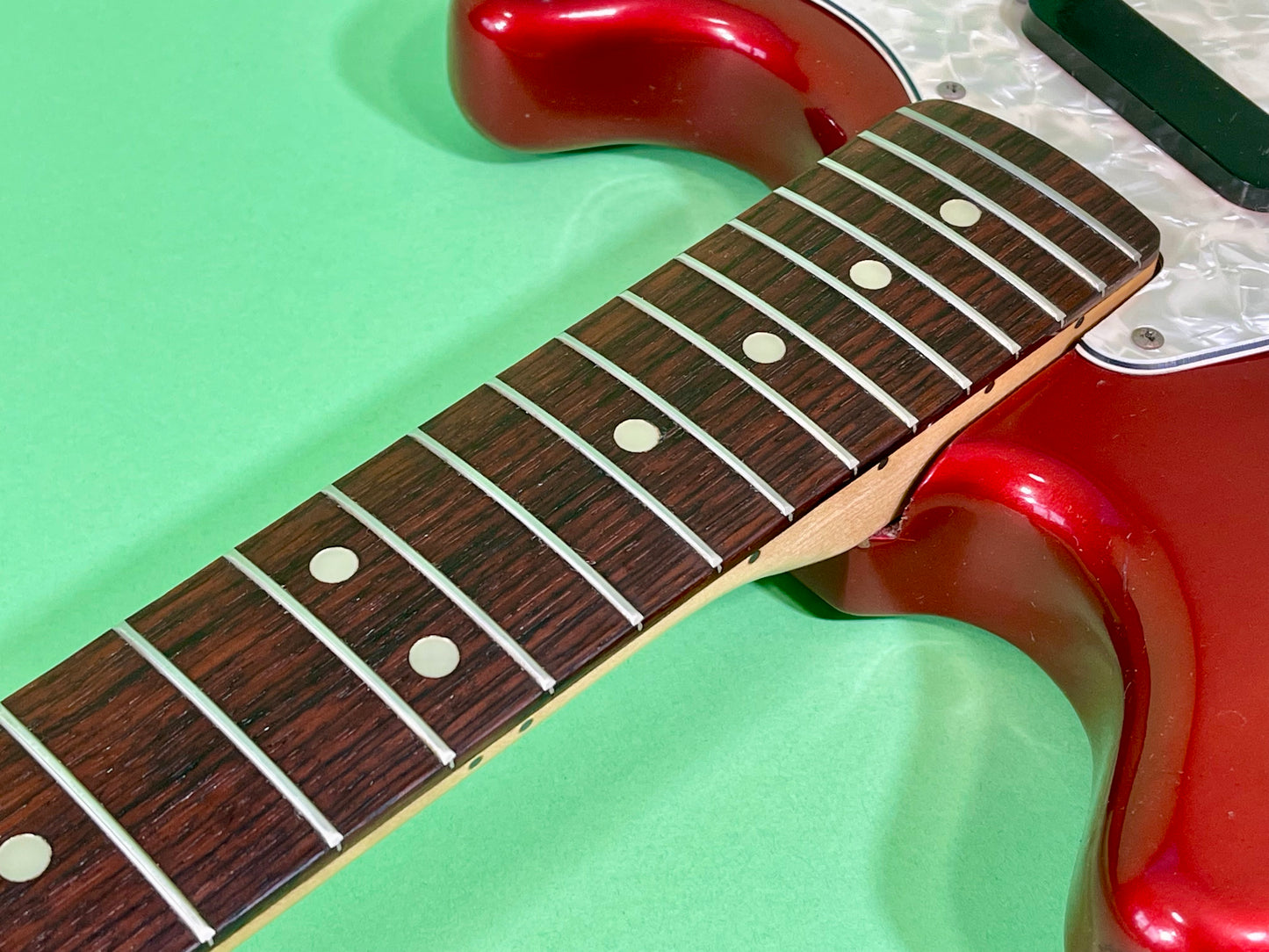 1973 Fender Mustang Competition Red 100% OG Super NICE!