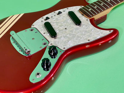 1973 Fender Mustang Competition Red 100% OG Super NICE!