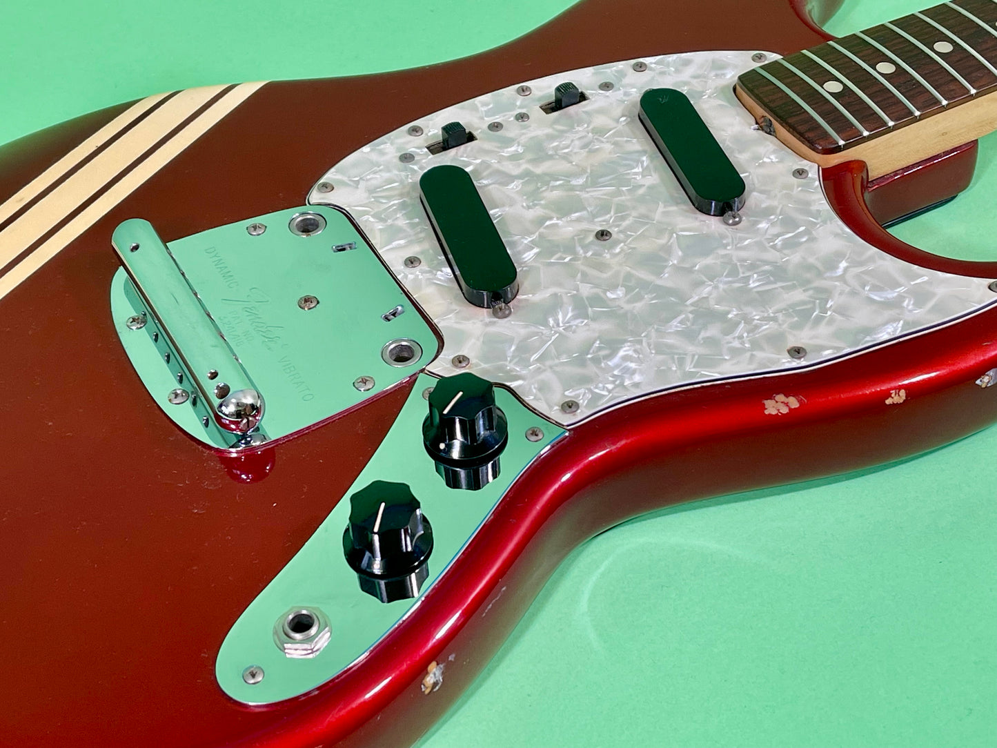 1973 Fender Mustang Competition Red 100% OG Super NICE!