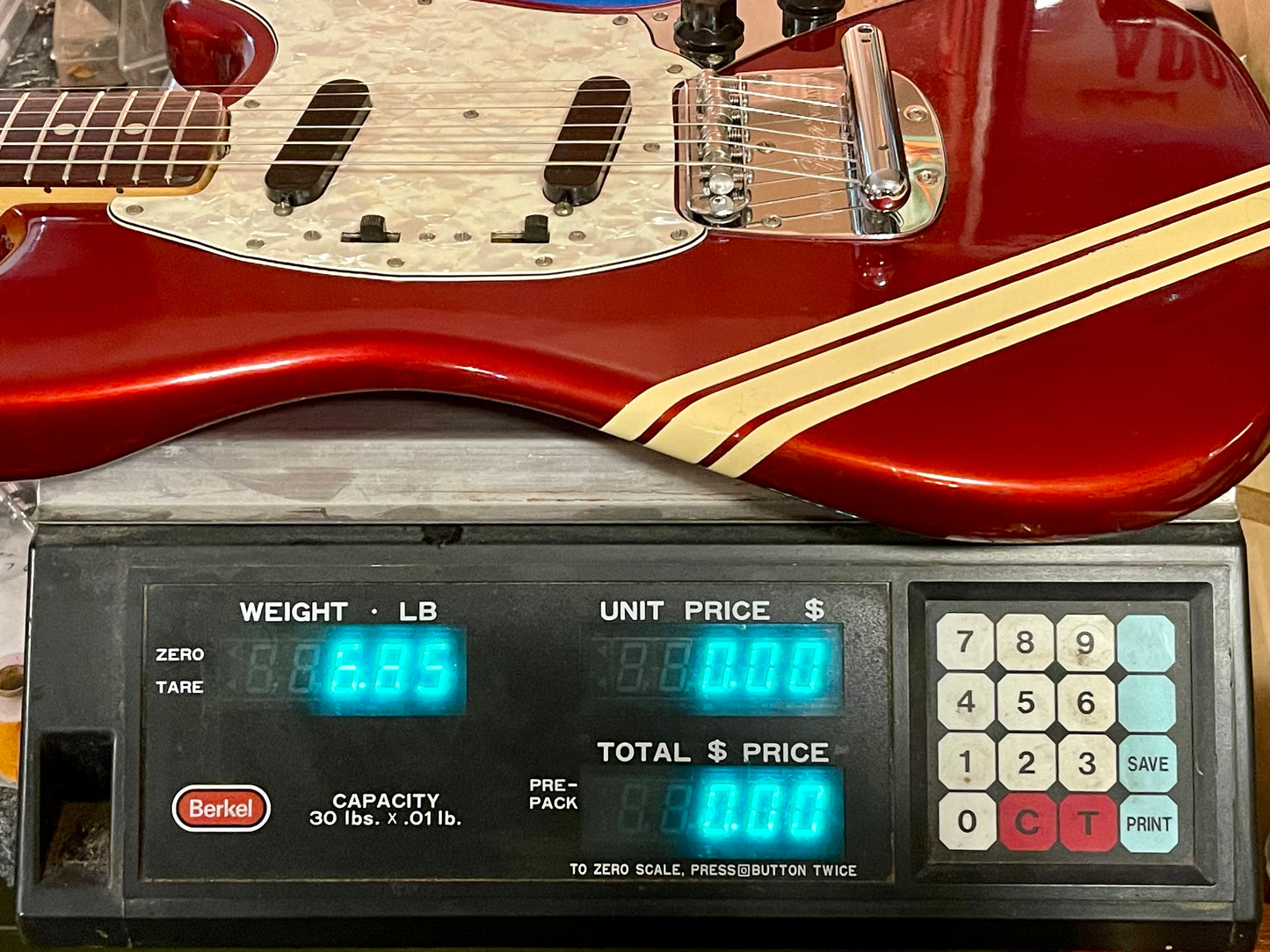 1973 Fender Mustang Competition Red 100% OG Super NICE!