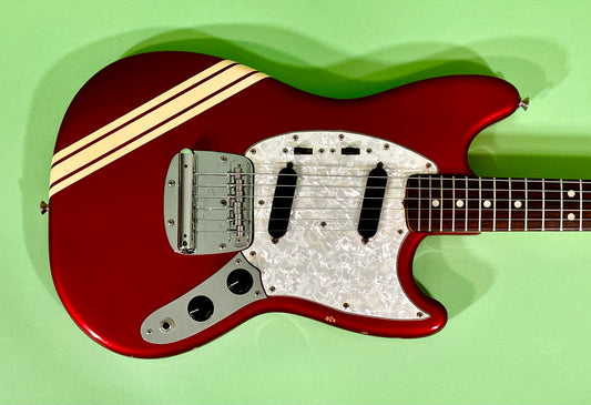 1973 Fender Mustang Competition Red 100% OG Super NICE!