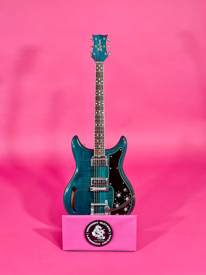 1968 Kustom K-200 Deluxe Rare Translucent Turquoise with Matching Headstock! 100% original