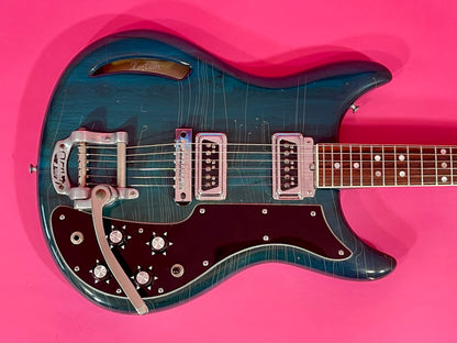 1968 Kustom K-200 Deluxe Rare Translucent Turquoise with Matching Headstock! 100% original
