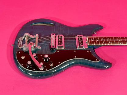 1968 Kustom K-200 Deluxe Rare Translucent Turquoise with Matching Headstock! 100% original
