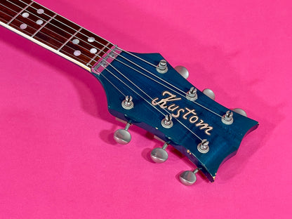1968 Kustom K-200 Deluxe Rare Translucent Turquoise with Matching Headstock! 100% original