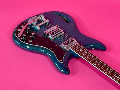 1968 Kustom K-200 Deluxe Rare Translucent Turquoise with Matching Headstock! 100% original