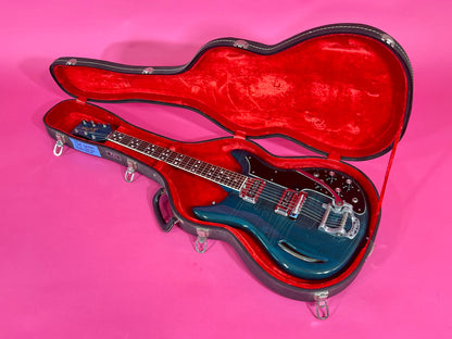 1968 Kustom K-200 Deluxe Rare Translucent Turquoise with Matching Headstock! 100% original