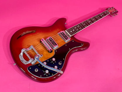 1968 Kustom K-200 Deluxe Rare Cherry Sunburst with Matching Headstock! 100% original