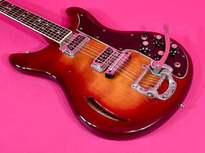 1968 Kustom K-200 Deluxe Rare Cherry Sunburst with Matching Headstock! 100% original