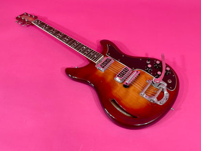 1968 Kustom K-200 Deluxe Rare Cherry Sunburst with Matching Headstock! 100% original